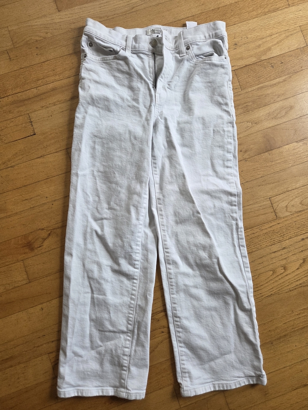 Banana Republic White High Rise Straight Fit Jeans Size 4 (27)
